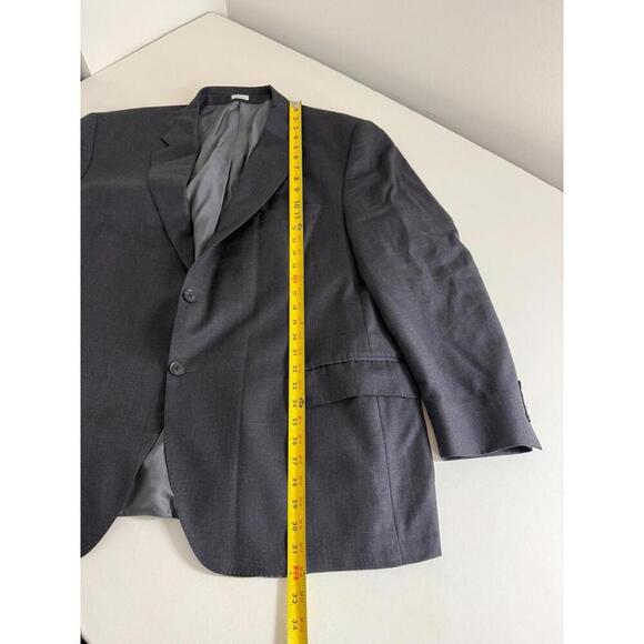 Peter Millar 2 Piece Wool Suit Mens Jacket 48R Pants 42x28 Gray - Picture 7 of 9